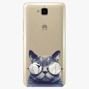 Plastový kryt iSaprio - Crazy Cat 01 - Huawei Y6 Pro