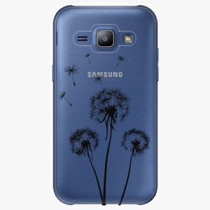 Plastový kryt iSaprio - Three Dandelions - black - Samsung Galaxy J1