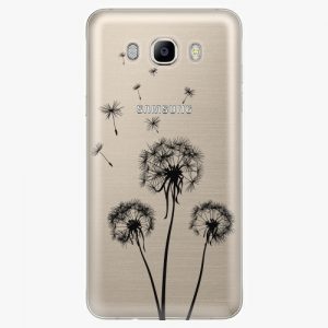 Plastový kryt iSaprio - Three Dandelions - black - Samsung Galaxy J7 2016