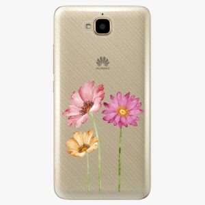 Plastový kryt iSaprio - Three Flowers - Huawei Y6 Pro