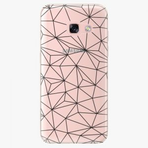 Plastový kryt iSaprio - Abstract Triangles 03 - black - Samsung Galaxy A3 2017