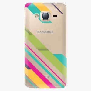 Plastový kryt iSaprio - Color Stripes 03 - Samsung Galaxy J3