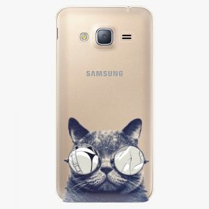 Plastový kryt iSaprio - Crazy Cat 01 - Samsung Galaxy J3