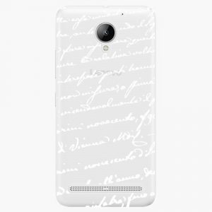 Plastový kryt iSaprio - Handwiting 01 - white - Lenovo C2
