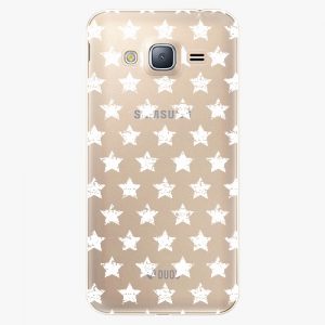Plastový kryt iSaprio - Stars Pattern - white - Samsung Galaxy J3