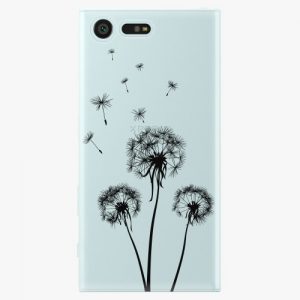 Plastový kryt iSaprio - Three Dandelions – black - Sony Xperia X Compact