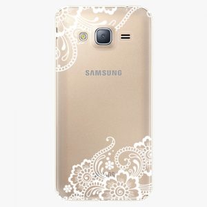 Plastový kryt iSaprio - White Lace 02 - Samsung Galaxy J3