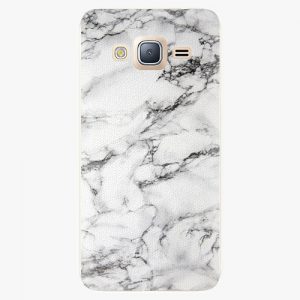 Plastový kryt iSaprio - White Marble 01 - Samsung Galaxy J3