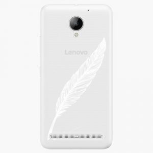 Plastový kryt iSaprio - Writing By Feather - white - Lenovo C2
