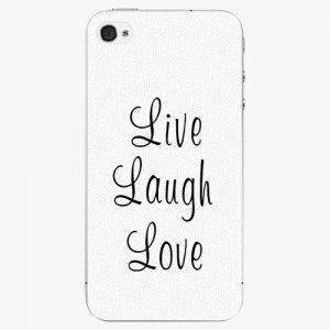 Plastový kryt iSaprio - Live Laugh Love - iPhone 4/4S