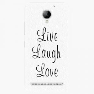Plastový kryt iSaprio - Live Laugh Love - Lenovo C2