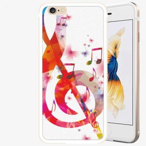 Plastový kryt iSaprio - Love Music - iPhone 6/6S - Gold