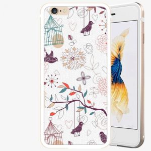 Plastový kryt iSaprio - Birds - iPhone 6/6S - Gold