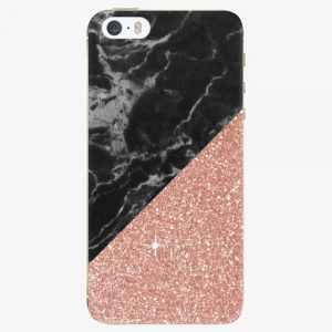 Plastový kryt iSaprio - Rose and Black Marble - iPhone 5/5S/SE