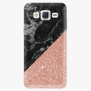 Plastový kryt iSaprio - Rose and Black Marble - Samsung Galaxy Core Prime