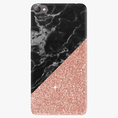 Plastový kryt iSaprio - Rose and Black Marble - Lenovo S60 Plastový kryt iSaprio - Rose and Black Marble - Lenovo S60