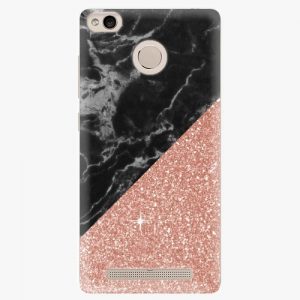 Plastový kryt iSaprio - Rose and Black Marble - Xiaomi Redmi 3S