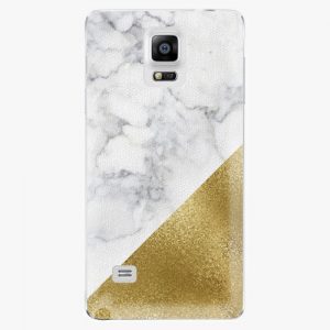Plastový kryt iSaprio - Gold and WH Marble - Samsung Galaxy Note 4
