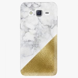 Plastový kryt iSaprio - Gold and WH Marble - Samsung Galaxy Core Prime