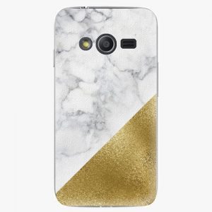 Plastový kryt iSaprio - Gold and WH Marble - Samsung Galaxy Trend 2 Lite