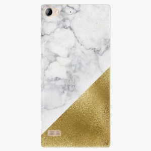 Plastový kryt iSaprio - Gold and WH Marble - Lenovo Vibe X2