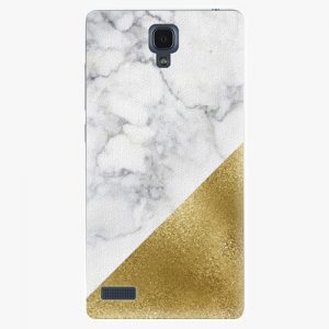Plastový kryt iSaprio - Gold and WH Marble - Xiaomi Redmi Note