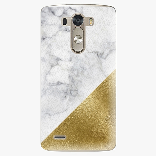 Plastový kryt iSaprio - Gold and WH Marble - LG G3 (D855) Plastový kryt iSaprio - Gold and WH Marble - LG G3 (D855)