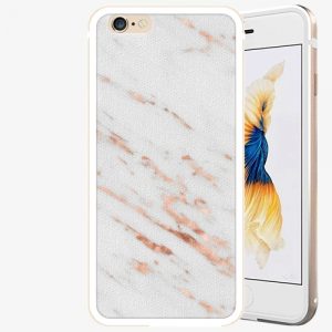 Plastový kryt iSaprio - Rose Gold Marble - iPhone 6/6S - Gold