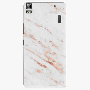 Plastový kryt iSaprio - Rose Gold Marble - Lenovo A7000