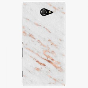 Plastový kryt iSaprio - Rose Gold Marble - Sony Xperia M2