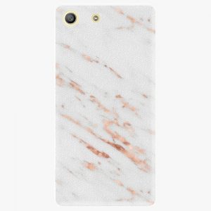 Plastový kryt iSaprio - Rose Gold Marble - Sony Xperia M5