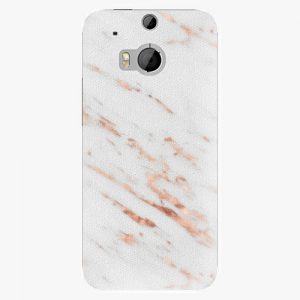 Plastový kryt iSaprio - Rose Gold Marble - HTC One M8