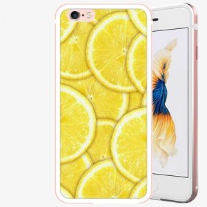 Plastový kryt iSaprio - Yellow - iPhone 6 Plus/6S Plus - Rose Gold
