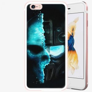 Plastový kryt iSaprio - Roboskull - iPhone 6 Plus/6S Plus - Rose Gold