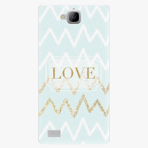 Plastový kryt iSaprio - GoldLove - Huawei Honor 3C Plastový kryt iSaprio - GoldLove - Huawei Honor 3C