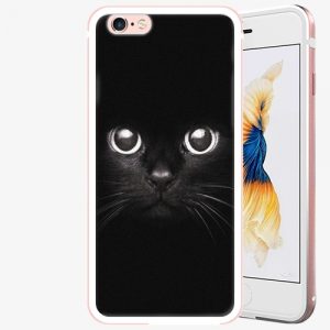 Plastový kryt iSaprio - Black Cat - iPhone 6 Plus/6S Plus - Rose Gold