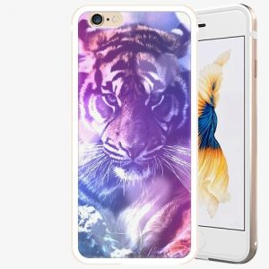 Plastový kryt iSaprio - Purple Tiger - iPhone 6/6S - Gold