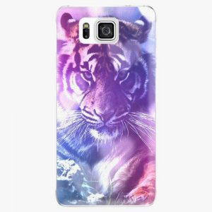 Plastový kryt iSaprio - Purple Tiger - Samsung Galaxy Alpha