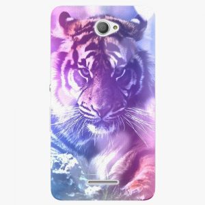 Plastový kryt iSaprio - Purple Tiger - Sony Xperia E4