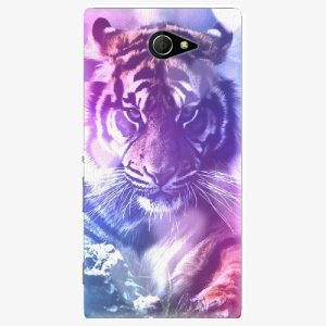 Plastový kryt iSaprio - Purple Tiger - Sony Xperia M2