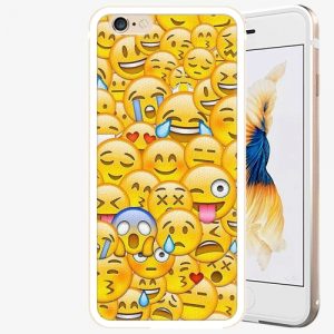 Plastový kryt iSaprio - Emoji - iPhone 6/6S - Gold