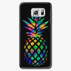 Plastový kryt iSaprio - Rainbow Pineapple - Samsung Galaxy S6 Edge