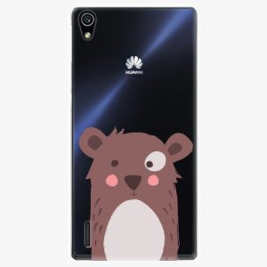 Plastový kryt iSaprio - Brown Bear - Huawei Ascend P7