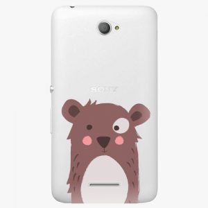 Plastový kryt iSaprio - Brown Bear - Sony Xperia E4