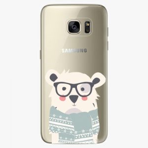 Plastový kryt iSaprio - Bear With Scarf - Samsung Galaxy S7