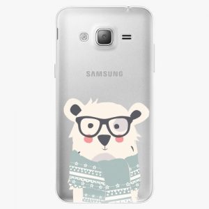 Plastový kryt iSaprio - Bear With Scarf - Samsung Galaxy J3 2016