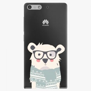 Plastový kryt iSaprio - Bear With Scarf - Huawei Ascend P7 Mini