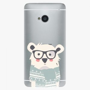 Plastový kryt iSaprio - Bear With Scarf - HTC One M7