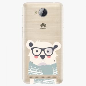 Plastový kryt iSaprio - Bear With Scarf - Huawei Y3 II