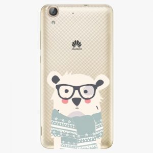 Plastový kryt iSaprio - Bear With Scarf - Huawei Y6 II